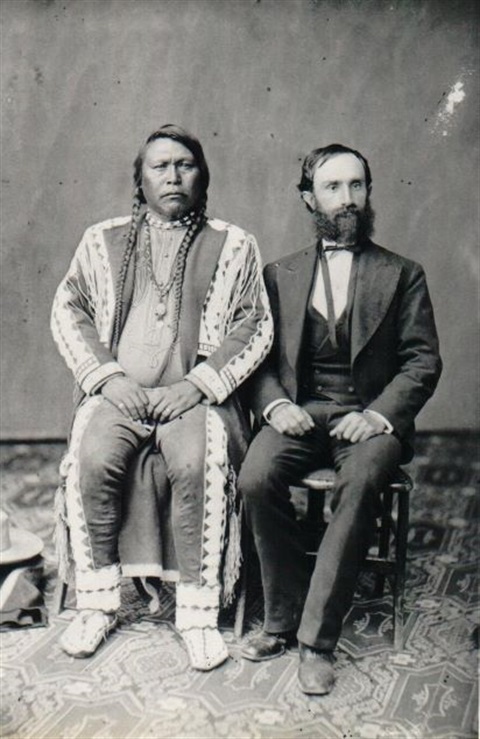 Chief Ouray and Otto Mears, circa 1870