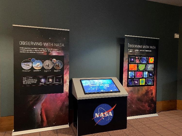 Image of a interactive kiosk from NASA
