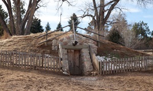 Root cellar on the 1860s farm