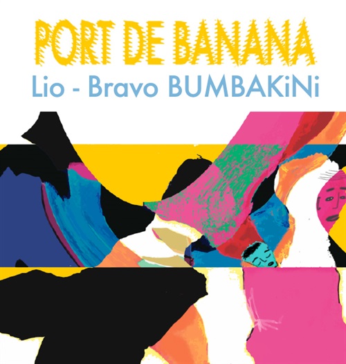 Port de Banana swirled colors art piece