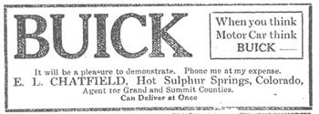 Chatfield - Buick Advertisement