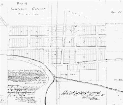 Plat map filed by Richard Little in 1872.