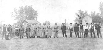 Littleton Hose Company #1 at foot of Main Street, 1892