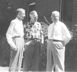Carl Henry, Ralph Moody and Dutch Gunther,1955. Henry and Gunther are characters in Moody's books.